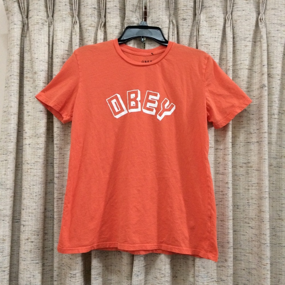 Obey Spellout Short Sleeve Tee - Medium
